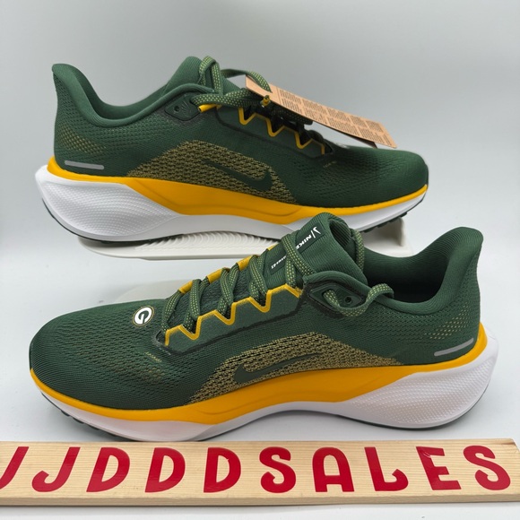 Nike Air Zoom Pegasus 41 NFL Green Bay Packers Shoes FZ5090-300 Men’s Sz 8 main image 7